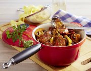 Veal ragout with mushrooms — Stock Photo
