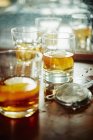 Manhattan Cocktails with bourbon — Stock Photo