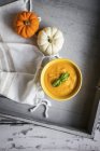 Сливки из тыквенного супа — стоковое фото