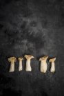 Король труба грибами — стокове фото