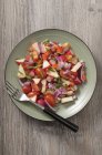 Червоний овочевий салат — стокове фото