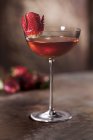 Fraise Bourbon cocktail — Photo de stock