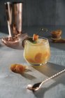 Mandarin Margarita in glass — Stock Photo