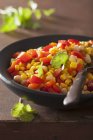 Maissalat mit Kichererbsen — Stockfoto