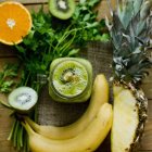 Frullato di frutta verde — Foto stock