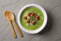 Вершковий суп з квасолею — стокове фото