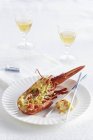 Gratinated lobster with crust — Stock Photo