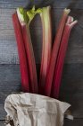 Fresh Rhubarb stalks — Stock Photo