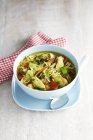 Oriental noodle soup with chicken — Stock Photo