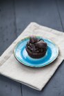 Cupcake al cioccolato con glassa — Foto stock