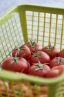 Свіжі помідори в кошику. — стокове фото
