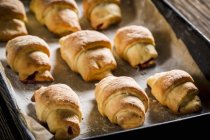 Freshly baked croissants — Stock Photo