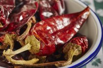 Dried chili peppers — Stock Photo