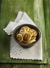 Primo piano dei panini al pistacchio con zenzero e marmellata di limone — Foto stock