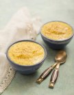 Corn pudding in bowls — Stock Photo