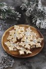 Christmas shortbread with sugar — Stock Photo