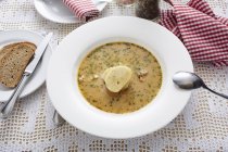 Cream of venison soup — Stock Photo