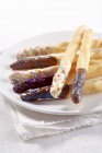 Breadsticks with chocolate glaze — Stock Photo