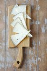Triângulos de queijo Manchego — Fotografia de Stock