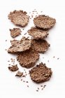 Seed and banana biscuits — Stock Photo
