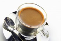 Simple espresso in cup — Stock Photo