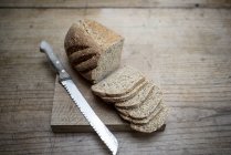 Hoja de pan rebanado - foto de stock