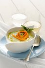 Kalte Zucchini-Suppe — Stockfoto