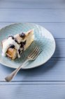 Черничный пирог с йогуртом — стоковое фото