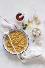 Ingredienti per piatto di pasta — Foto stock