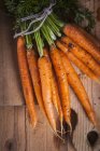 Bundle of fresh carrots — Stock Photo
