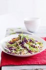 Cabbage salad with carrots — Stock Photo