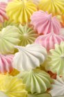 Pastel colored meringues — Stock Photo