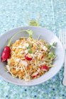 Lentil salad with beansprouts — Stock Photo