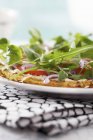 Pizza au brocoli sans gluten — Photo de stock