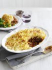 Cottage pie on plate — Stock Photo