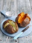 Baked jacket potatoes — Stock Photo