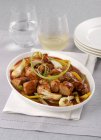 Pork ragout with vegetables — Stock Photo