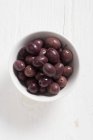 Preserved black Gaeta olives — Stock Photo