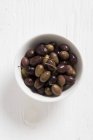 Konservierte Oliven taggiasche — Stockfoto