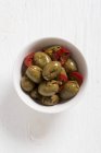 Konservierte Oliven schiacciate — Stockfoto