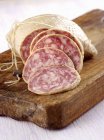 Salami made from pork and goose — Stock Photo