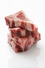 Raw Lamb bone steaks — Stock Photo