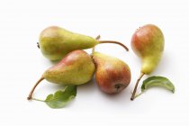 Wild pears with leaves — Stock Photo