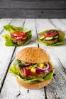 Glutenfreie Veggie-Burger — Stockfoto