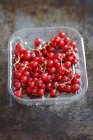 Ribes rosso in punnet di plastica — Foto stock