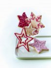 Печенье с рождественской звездой — стоковое фото