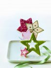 Christmas star biscuits — Stock Photo