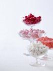 Red and white Christmas sweets — Stock Photo