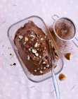 Chocolate and hazelnut spread — Stock Photo