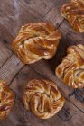 Cardamom yeast dough buns — Stock Photo